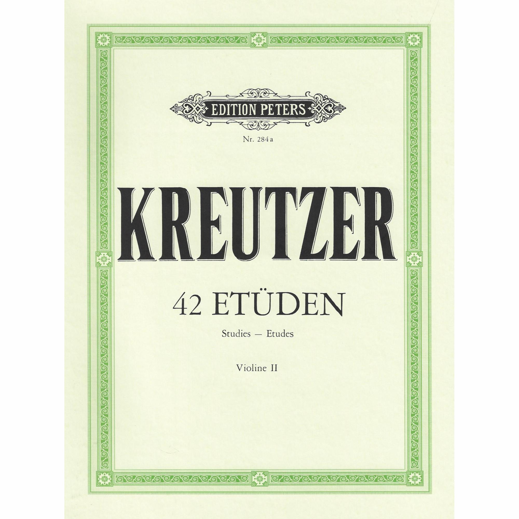 Kreutzer -- 42 Etudes for Violin (2nd Violin Accompaniment)