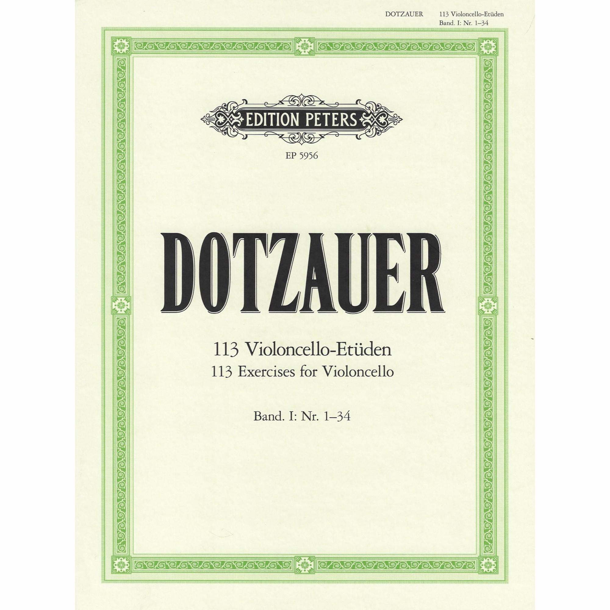 Dotzauer -- 113 Exercises, Vols. I-IV for Cello