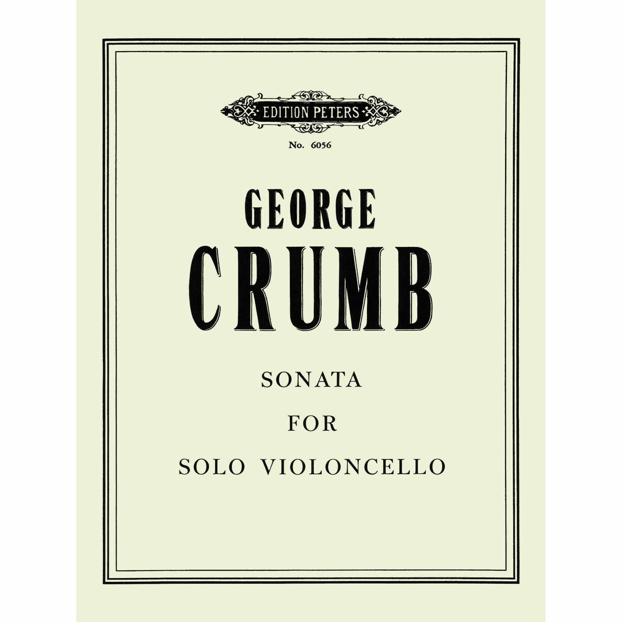 Crumb -- Sonata for Solo Cello