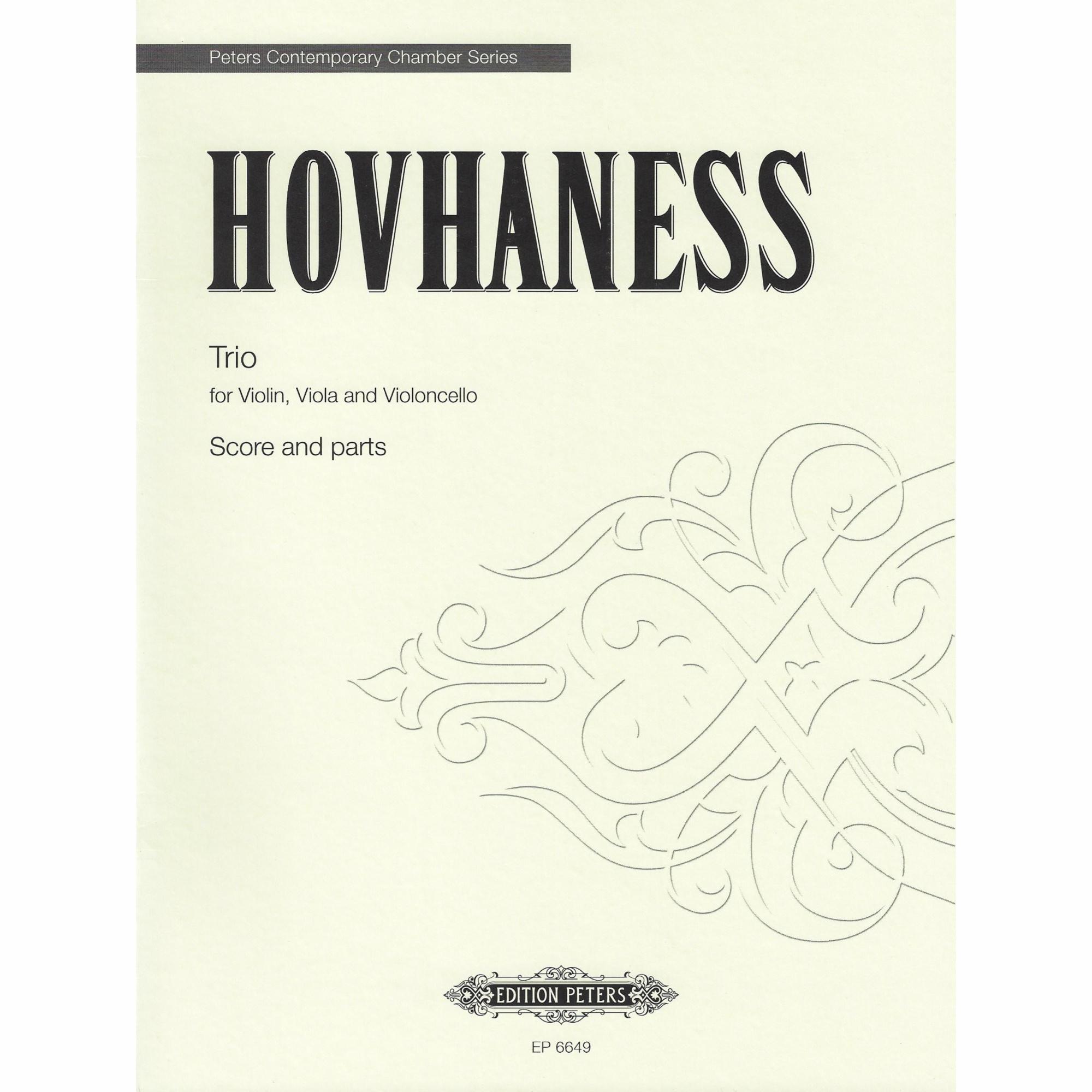 Hovhaness -- Trio, Op. 201 for Violin, Viola, and Cello
