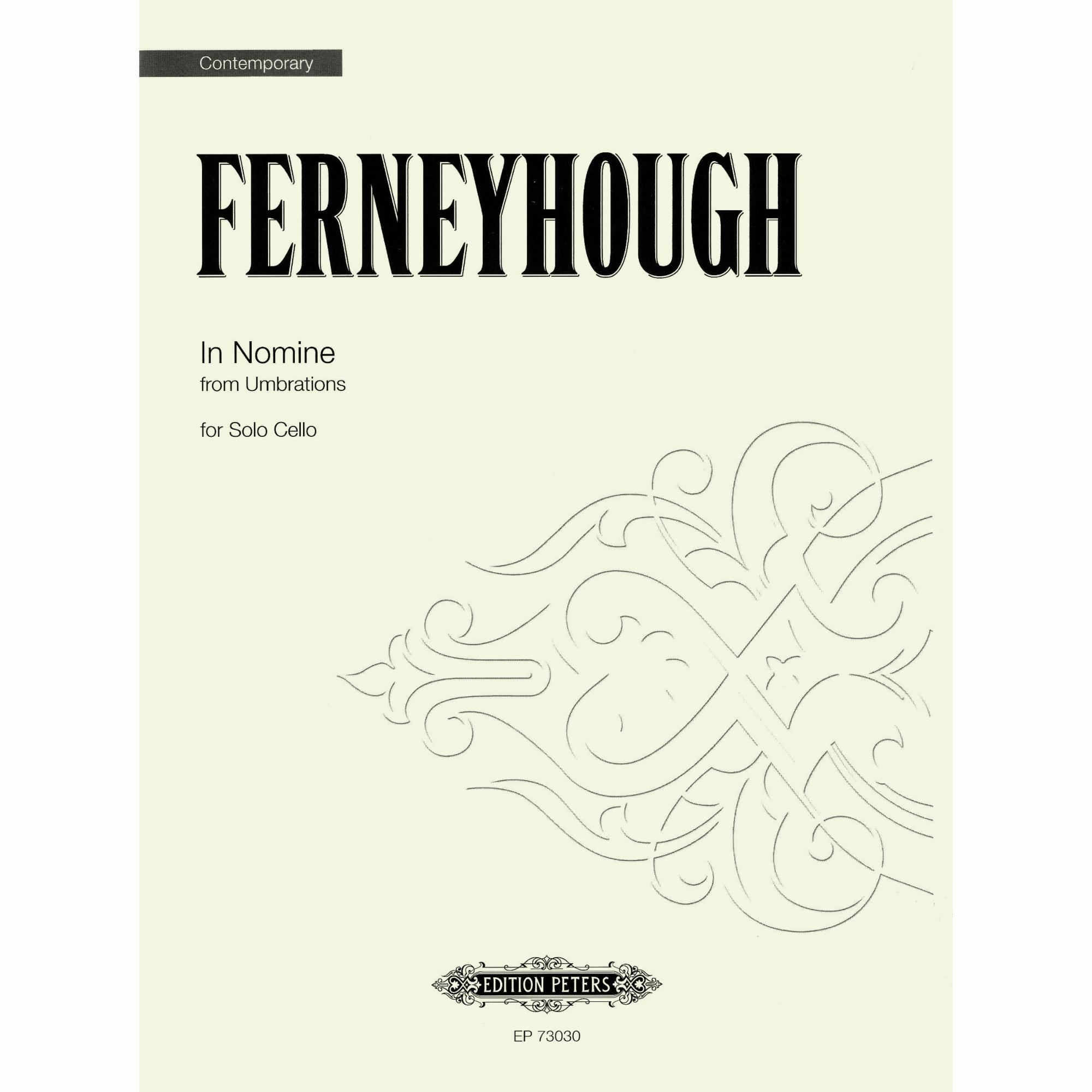 Ferneyhough -- In Nomine for Solo Cello