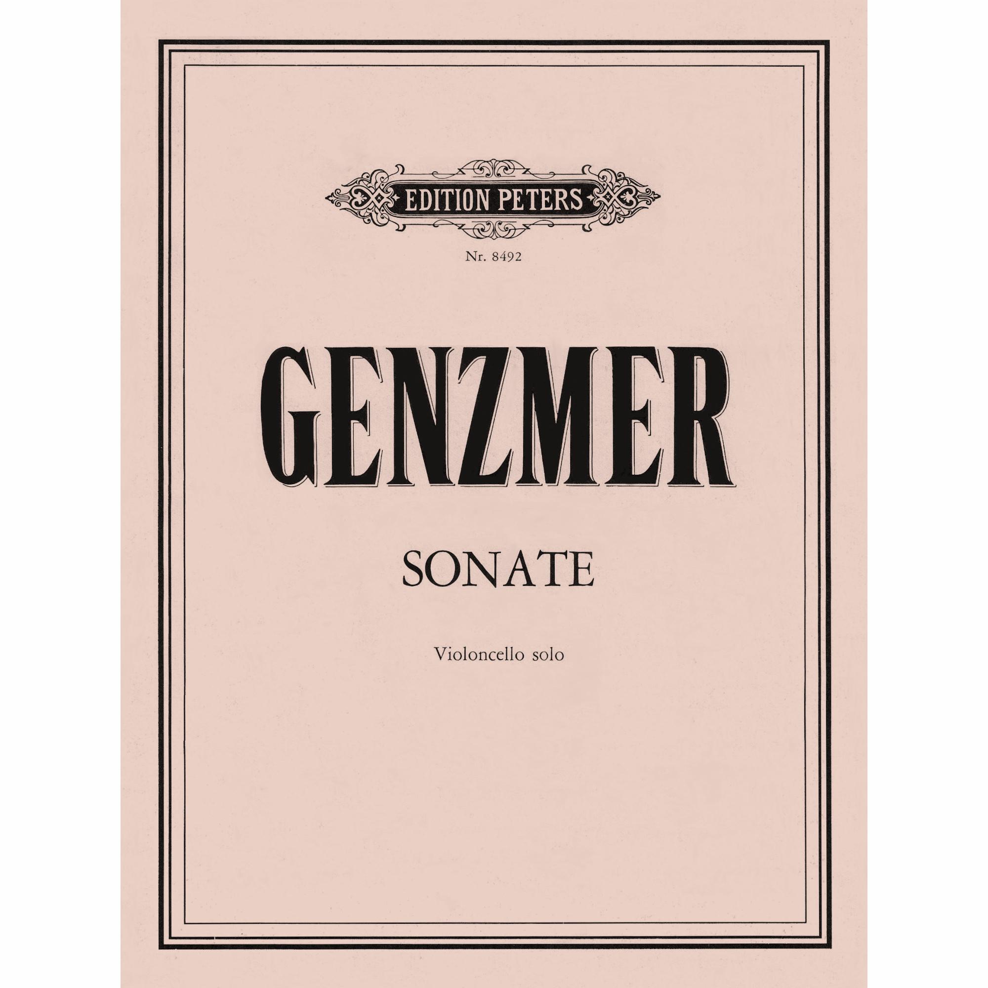 Genzmer -- Sonata for Solo Cello