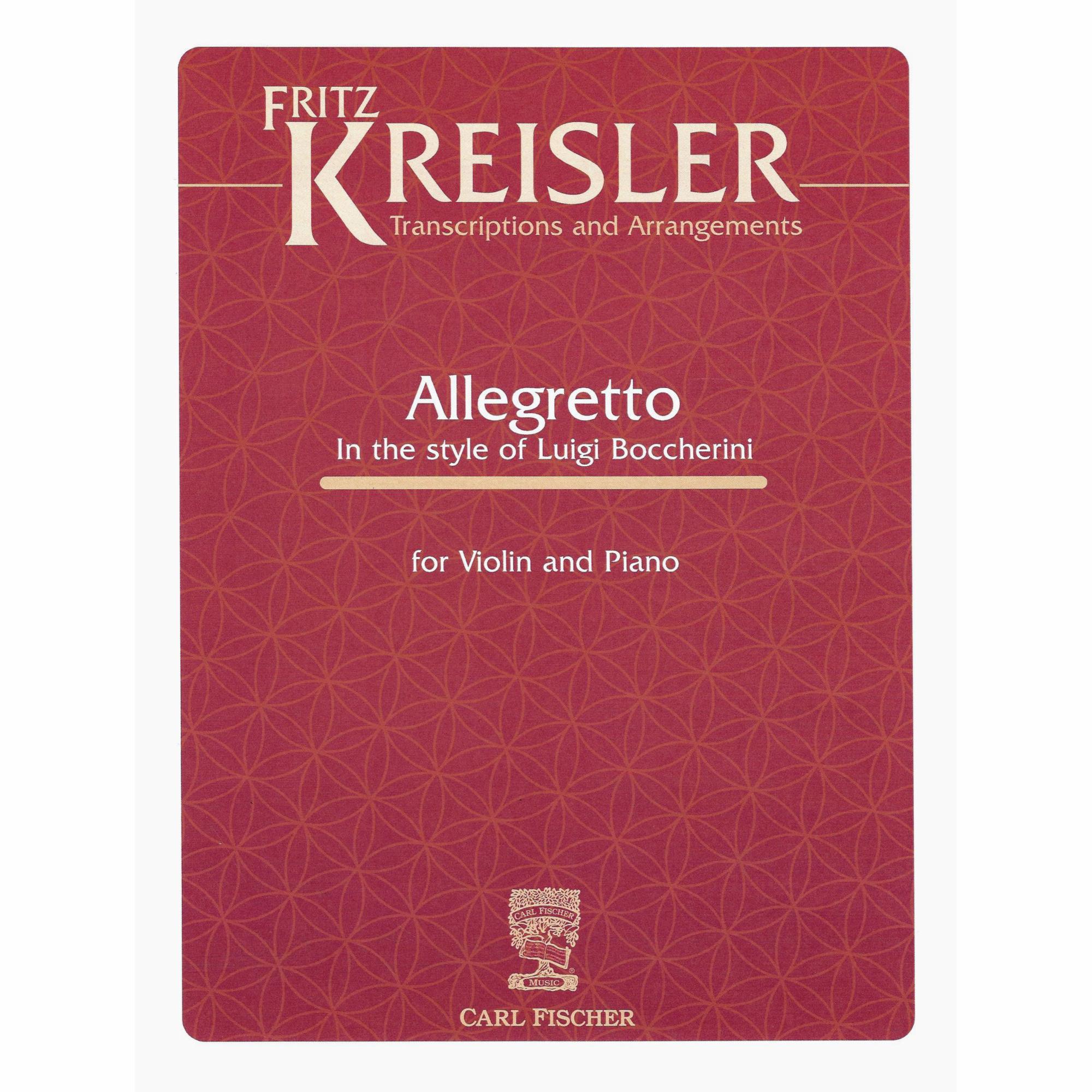 Kreisler -- Allegretto in the Style of Luigi Boccherini for Violin and Piano