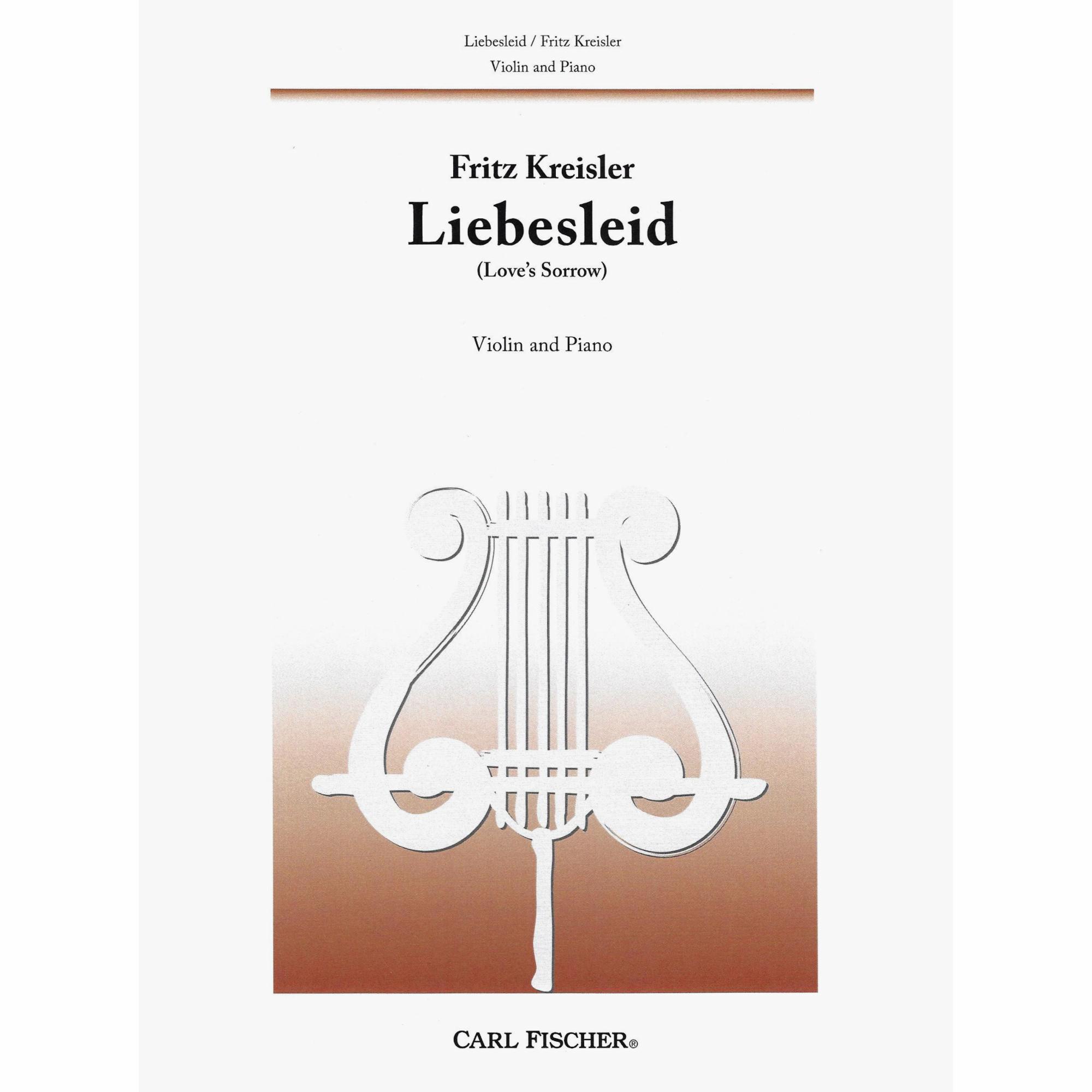 Kreisler -- Liebesleid for Violin and Piano