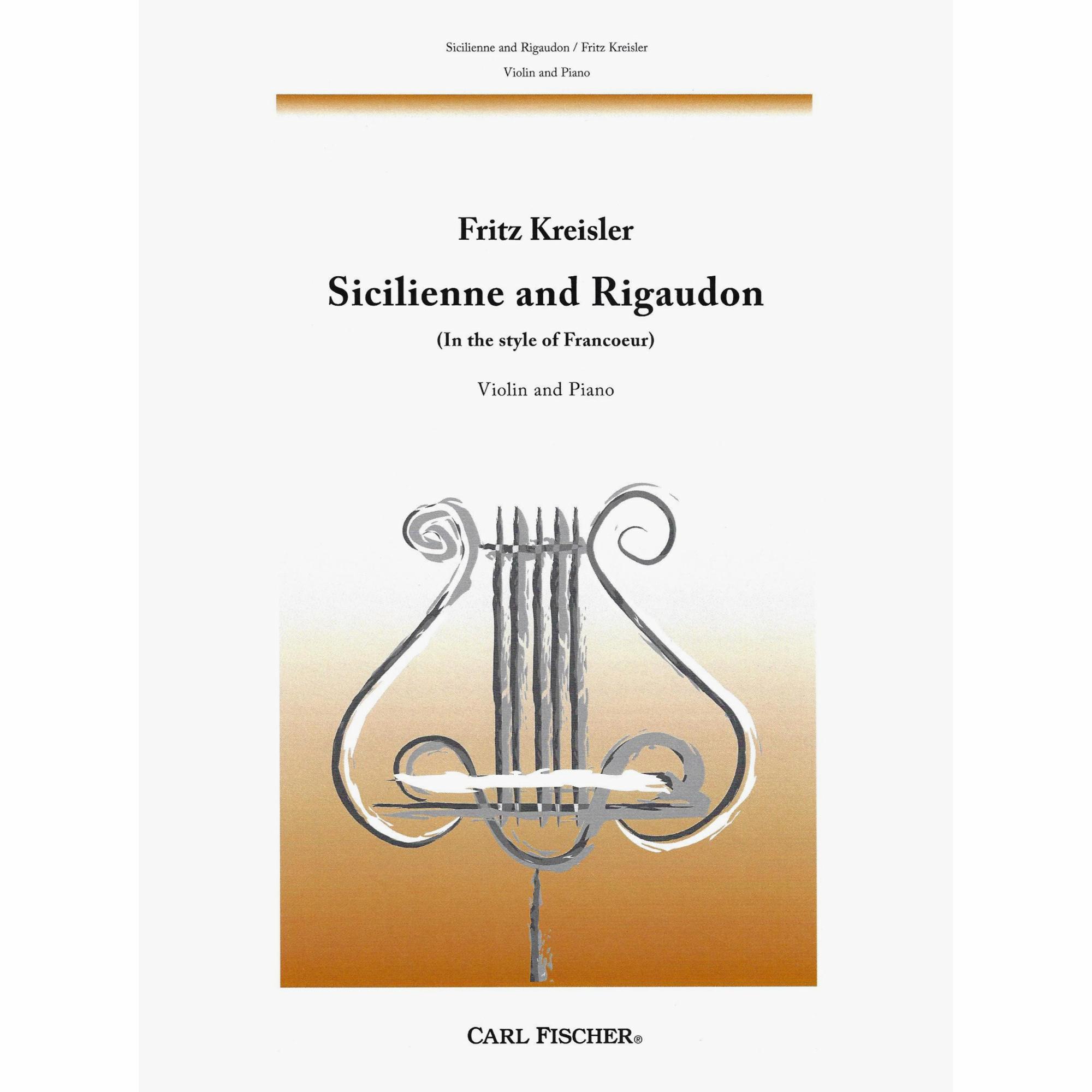 Kreisler -- Sicilienne and Rigaudon for Violin and Piano