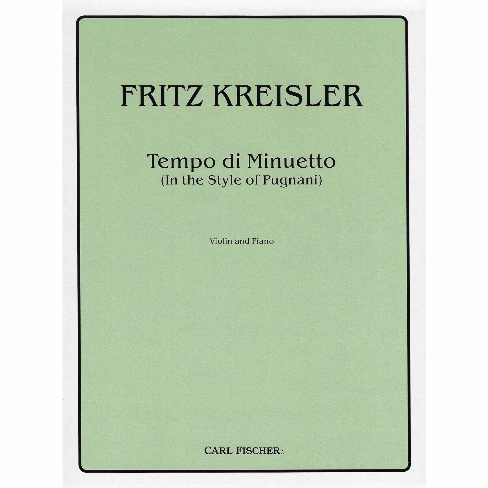 Kreisler -- Tempo di Minuetto for Violin and Piano