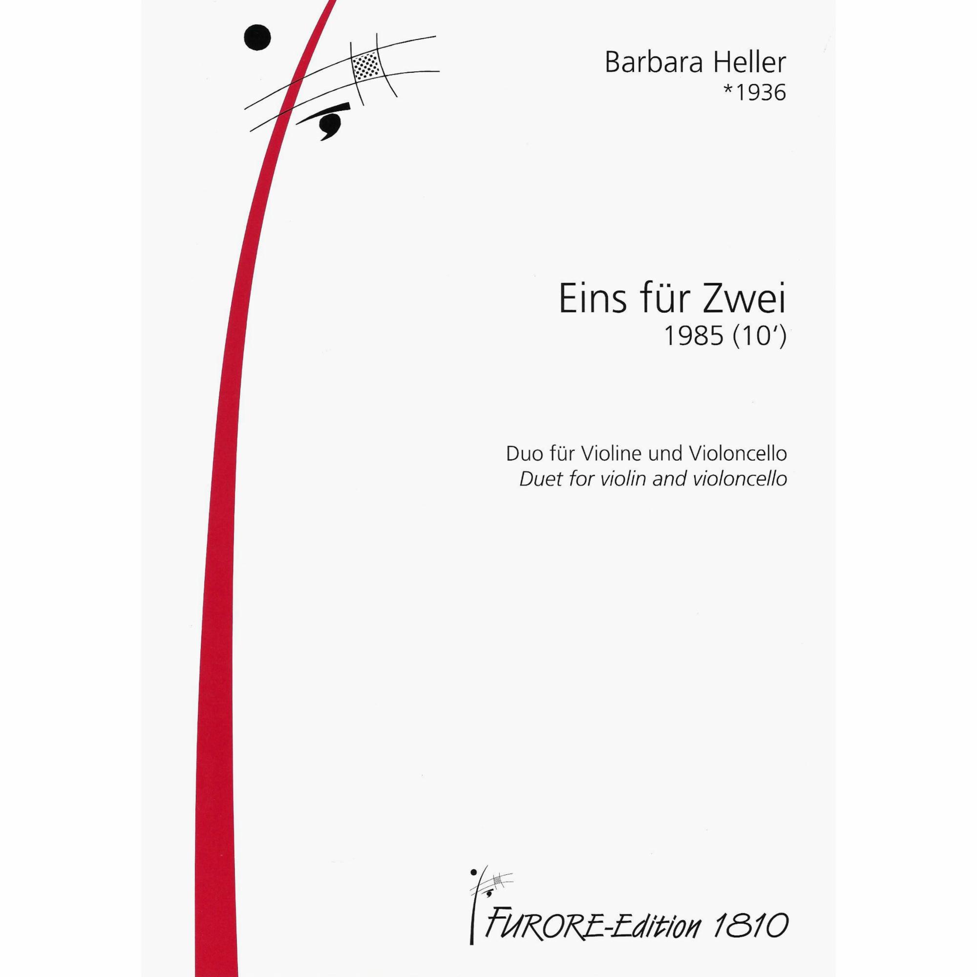 Heller -- Eins fur Zwei for Violin and Cello