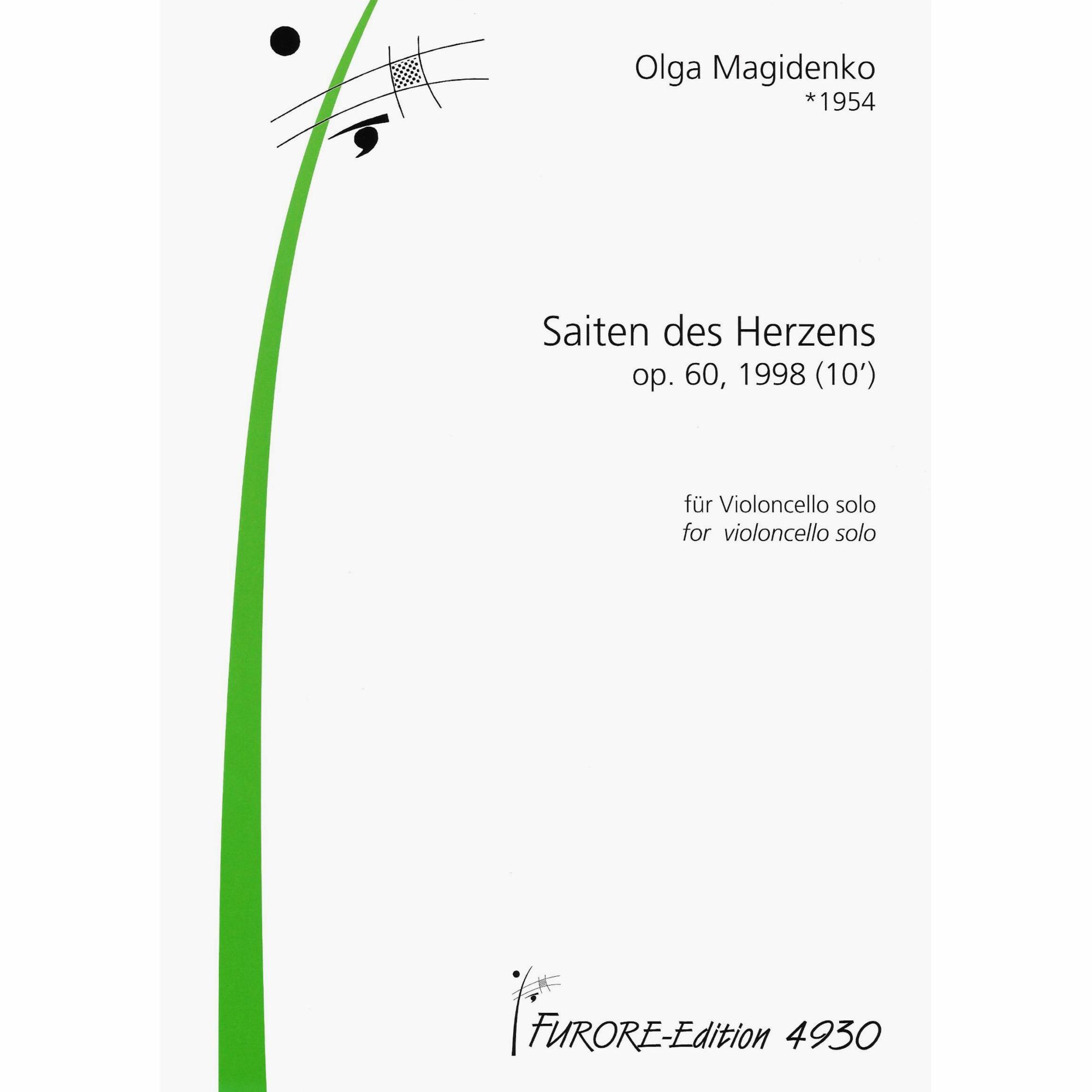 Magidenko -- Saiten des Herzens, Op. 60 for Solo Cello