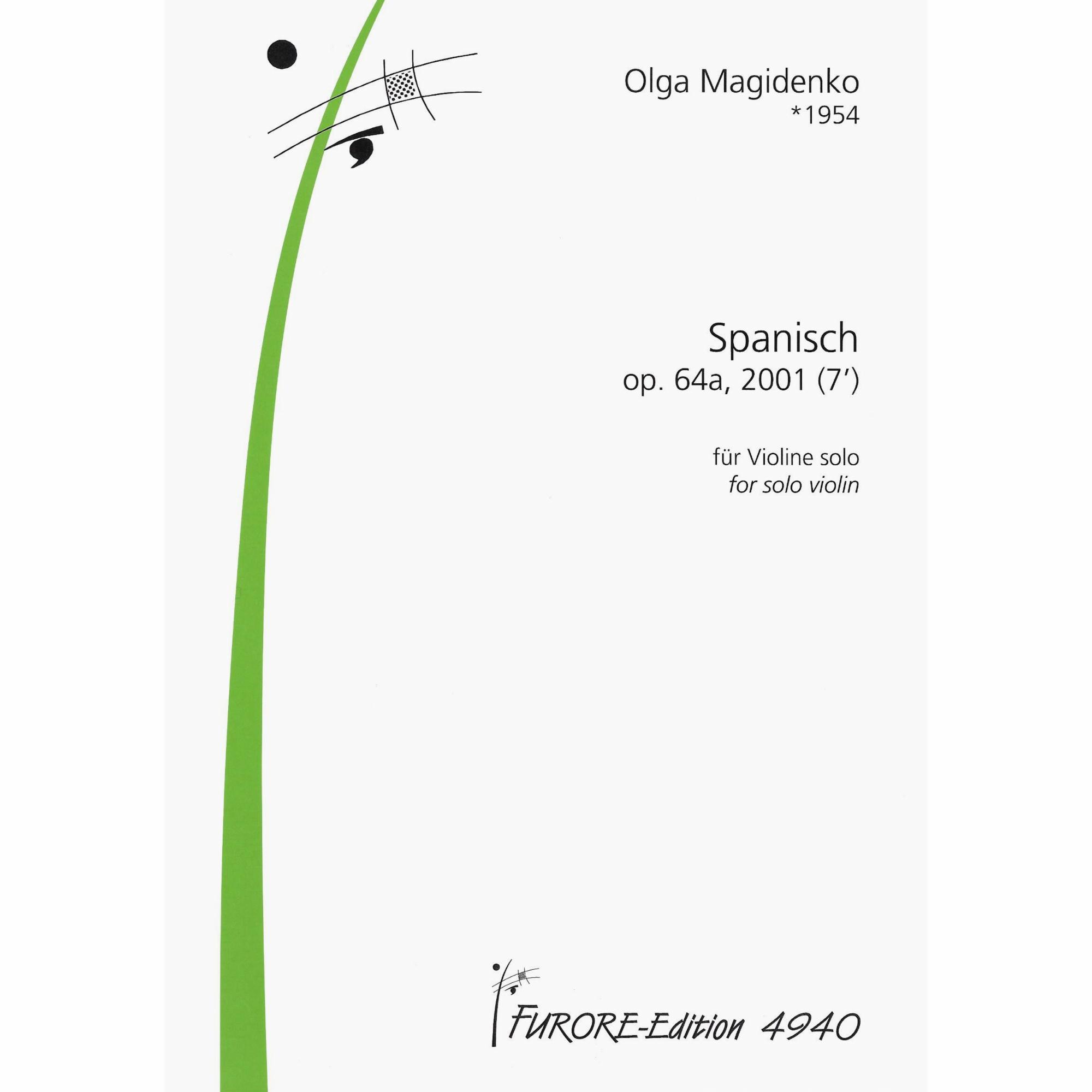 Magidenko -- Spanisch, Op. 64a for Solo Violin