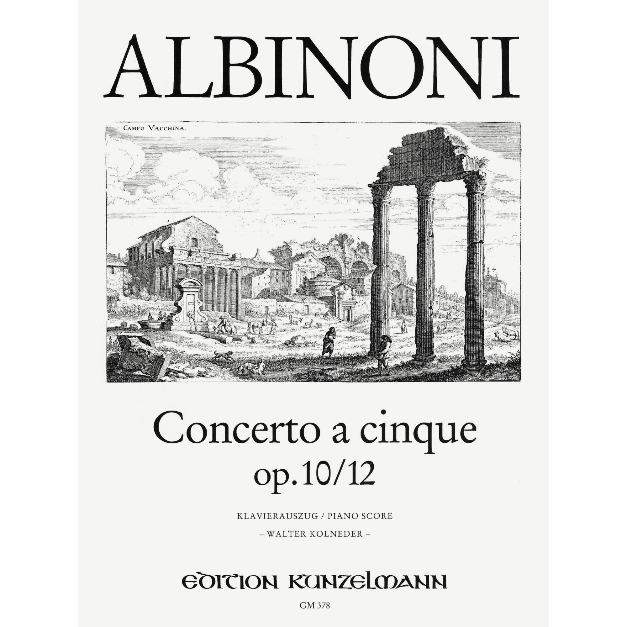 Albinoni -- Concerto a cinque, Op. 10/12 for Violin and Piano