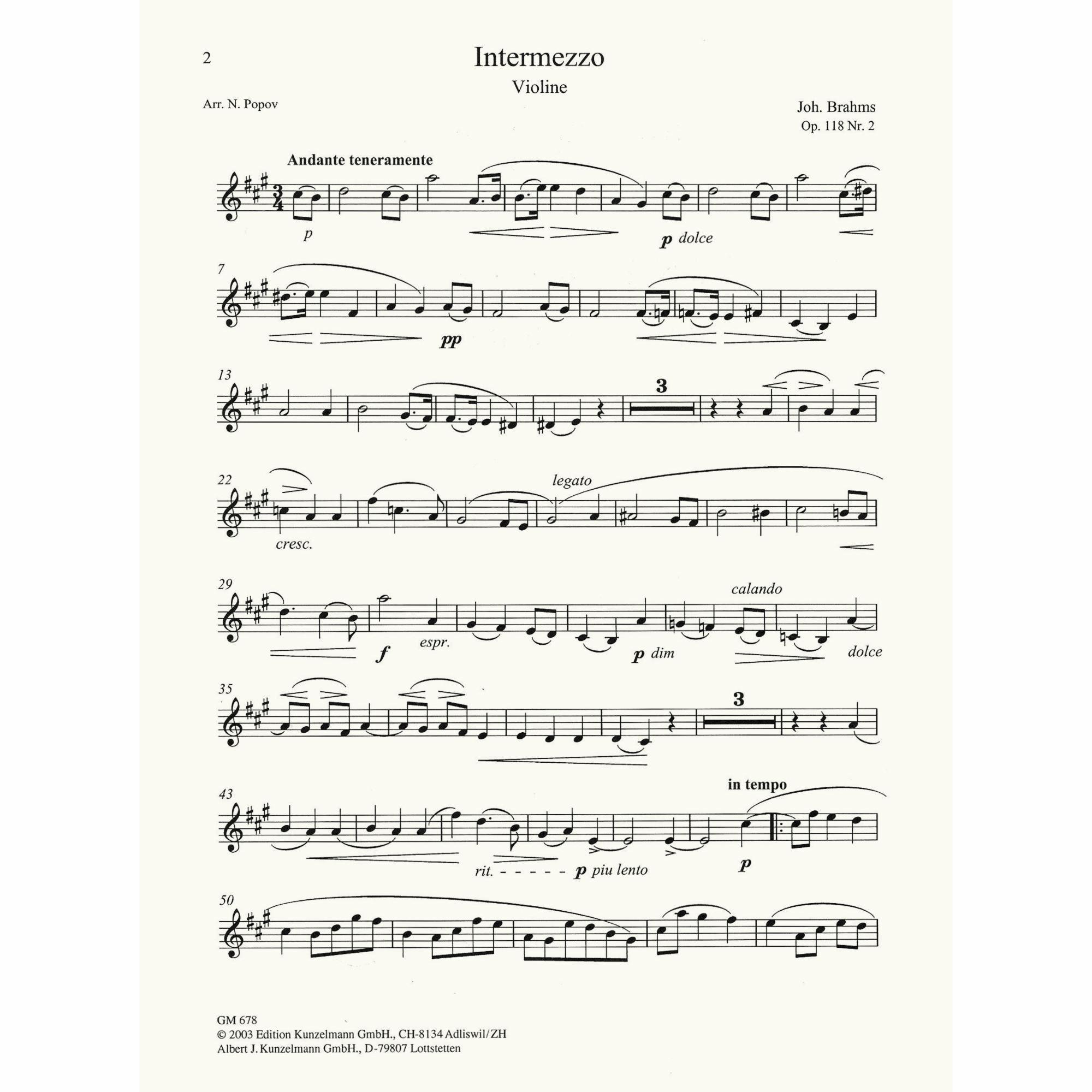 Sample: Violin (Pg. 2)