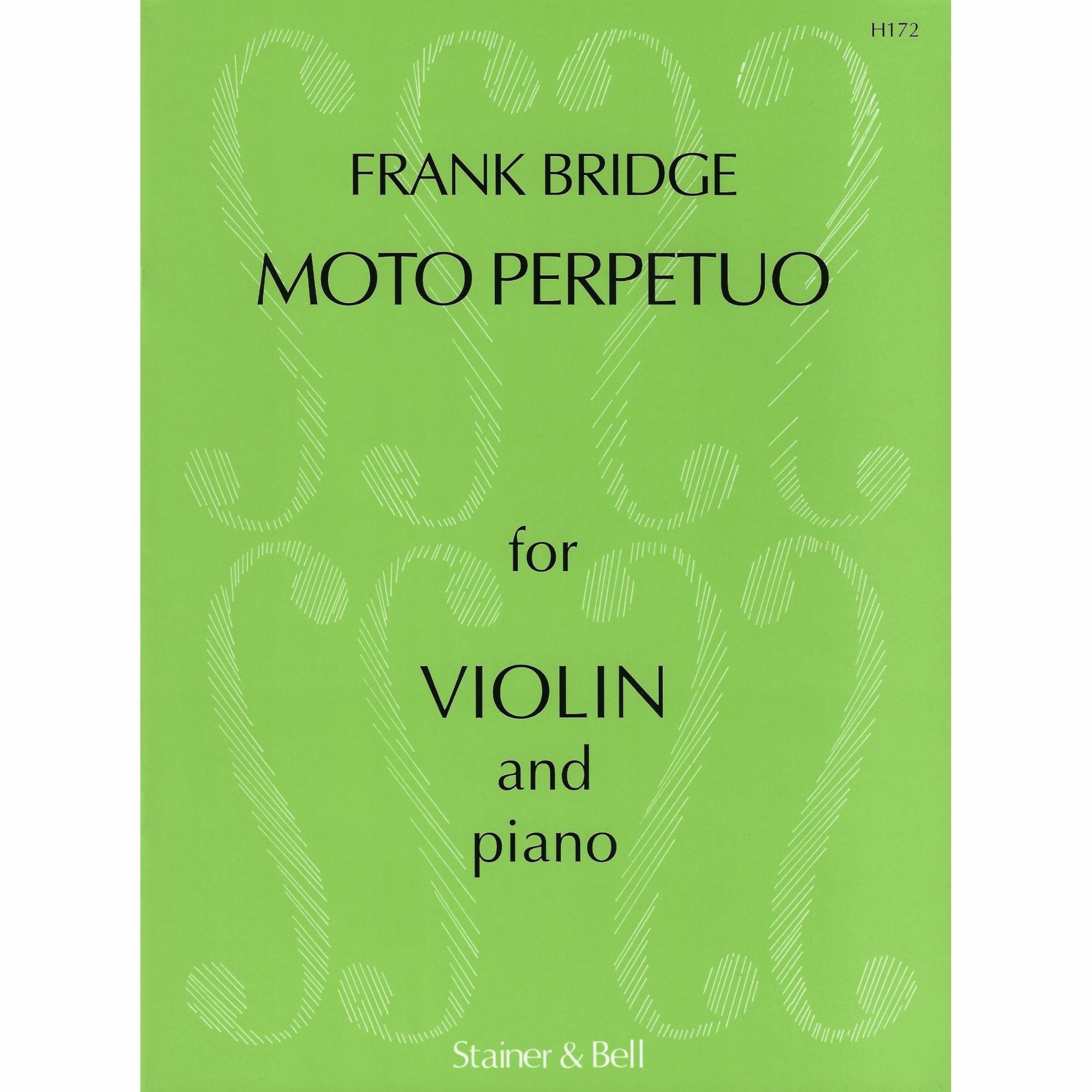 Bridge -- Moto Perpetuo for Violin and Piano