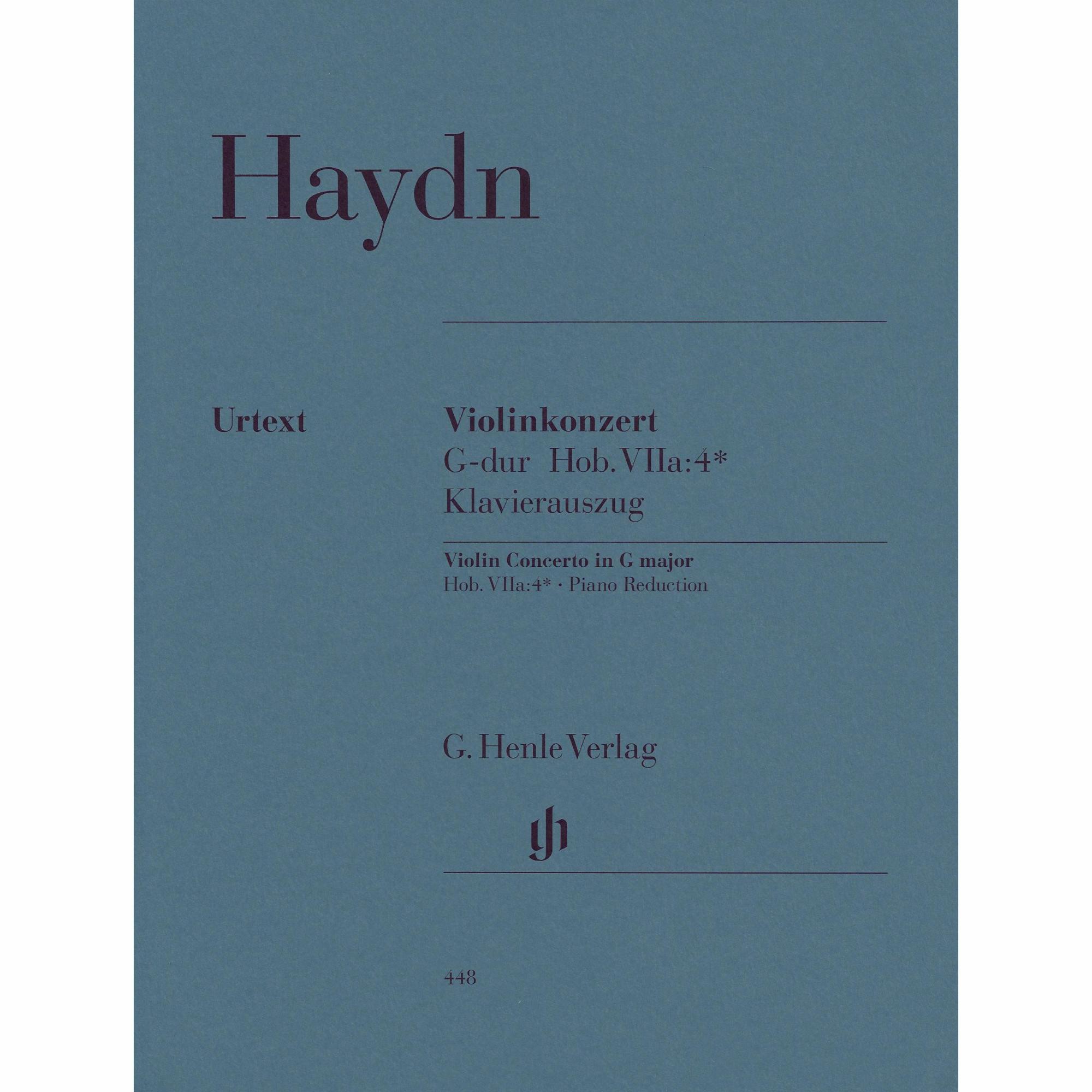 Haydn -- Violin Concerto in G Major, Hob. VIIa:4* for Violin and Piano