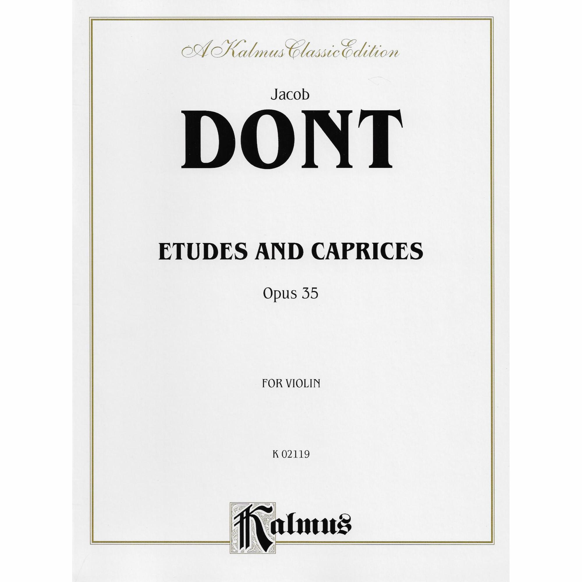 Dont -- Etudes and Caprices, Op. 35 for Violin