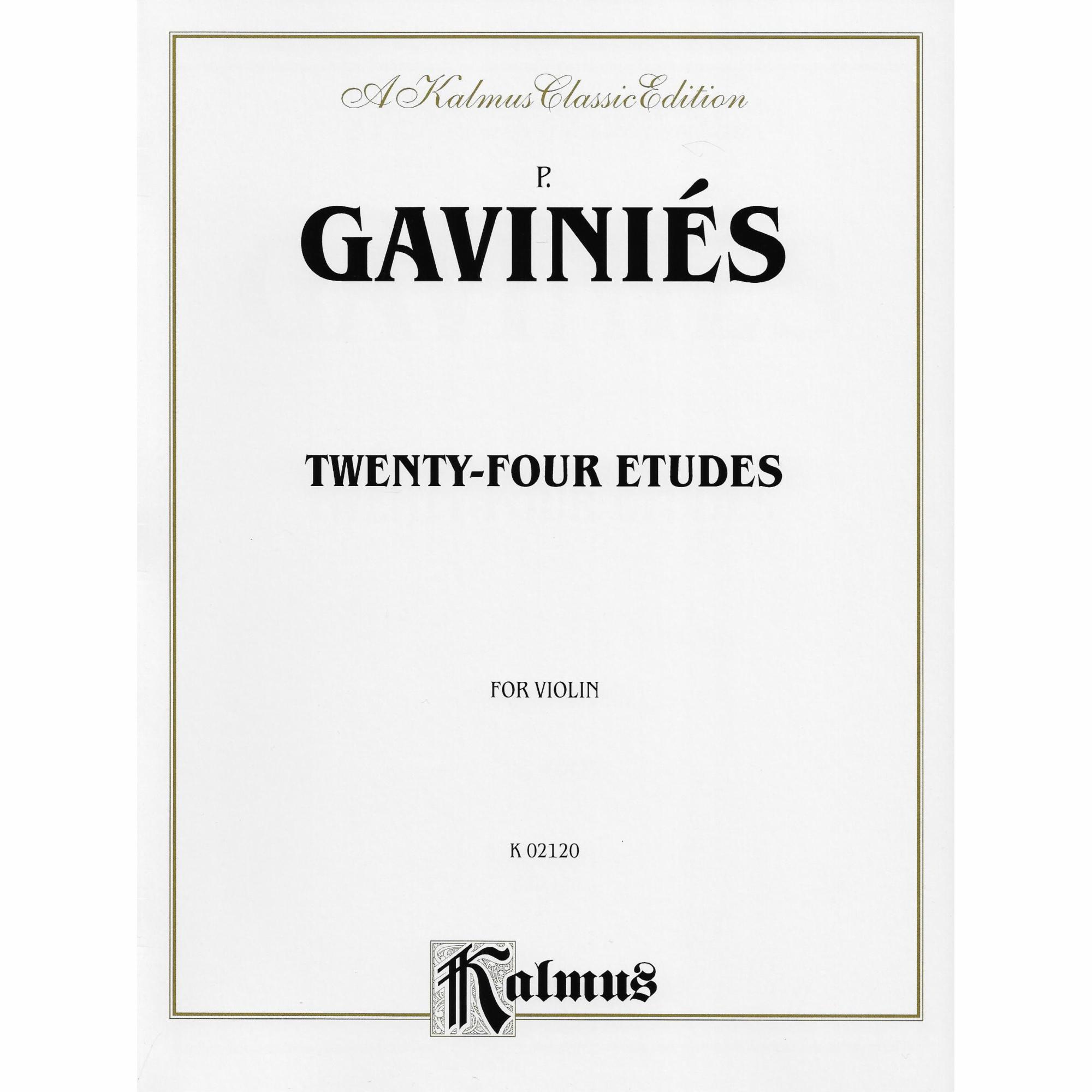 Gavinies -- Twenty-Four Etudes for Violin
