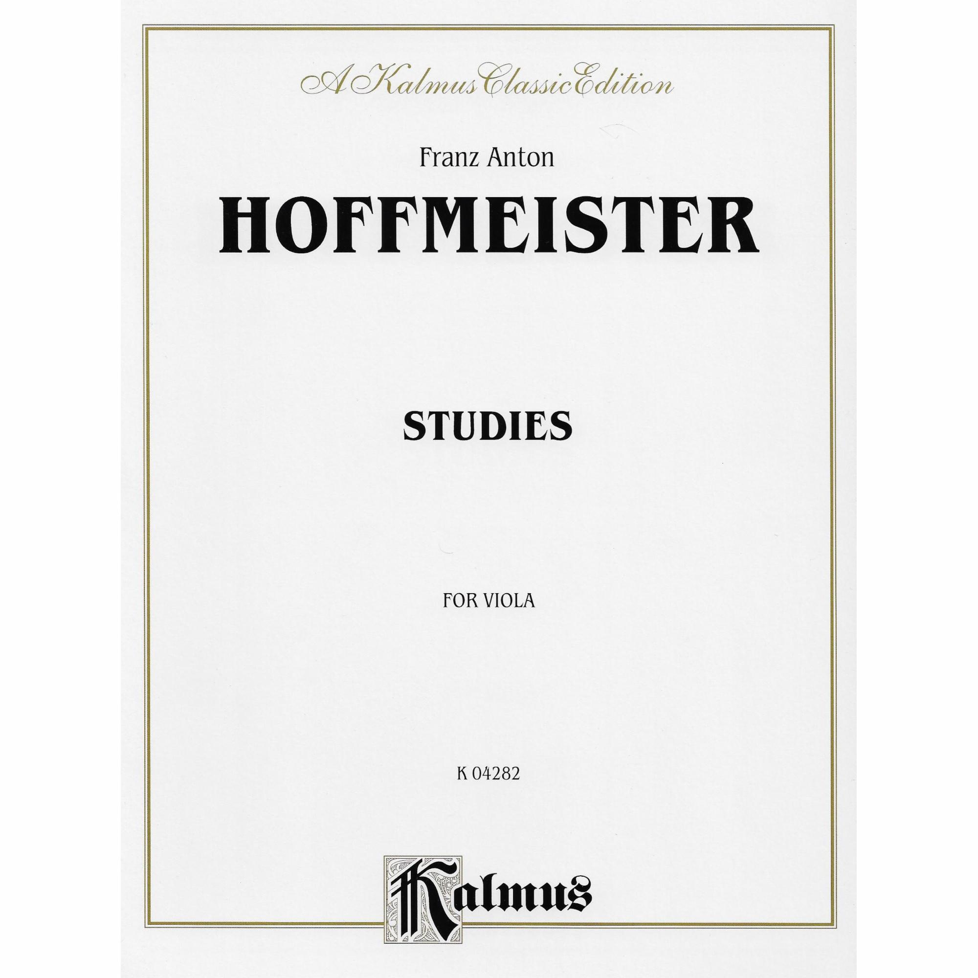 Hoffmeister -- Studies for Viola