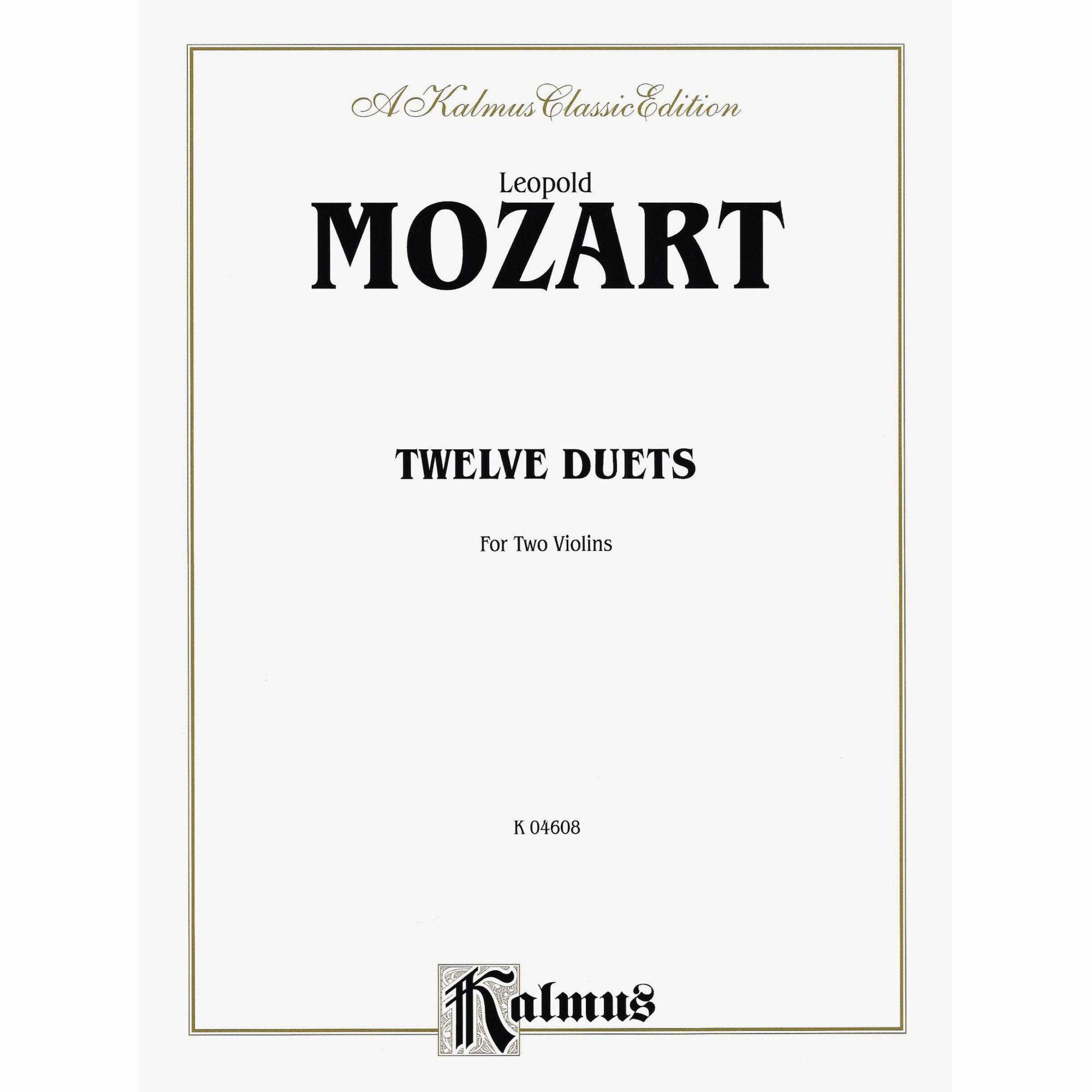 Leopold Mozart -- Twelve Duets for Two Violins