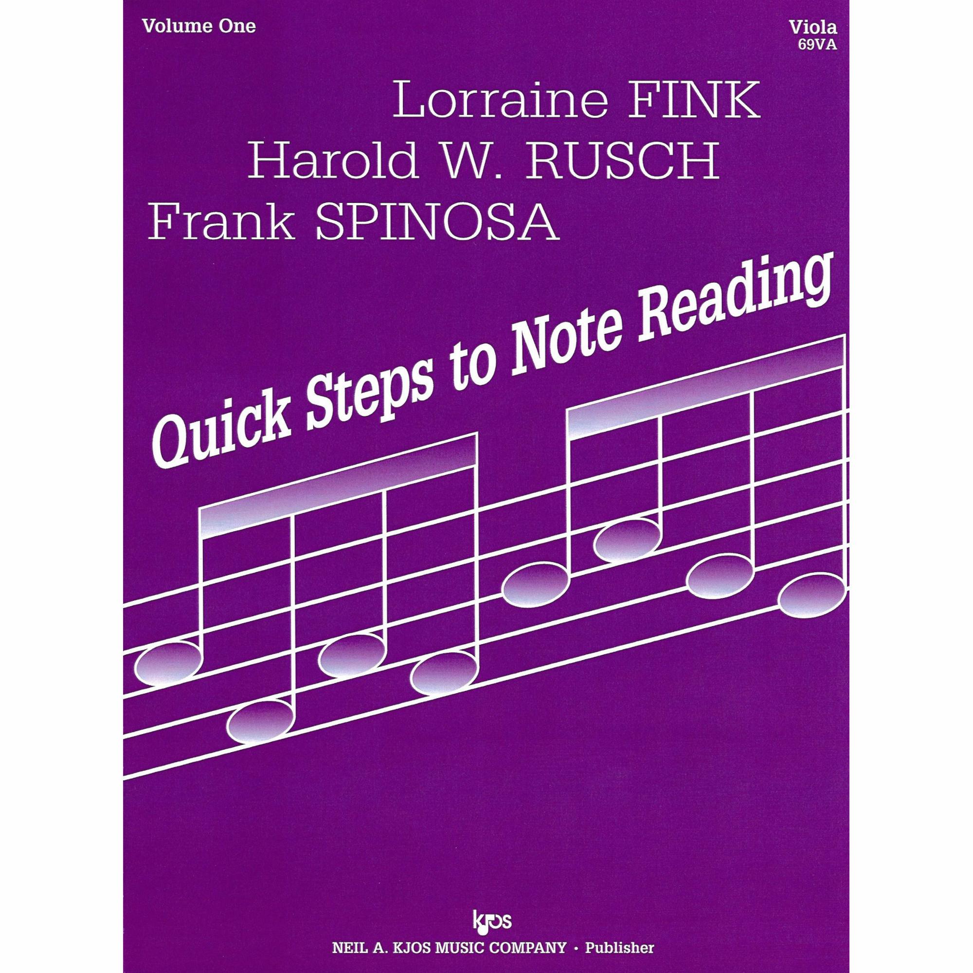 Quick Steps to Note Reading, Vols. 1-3 for Viola