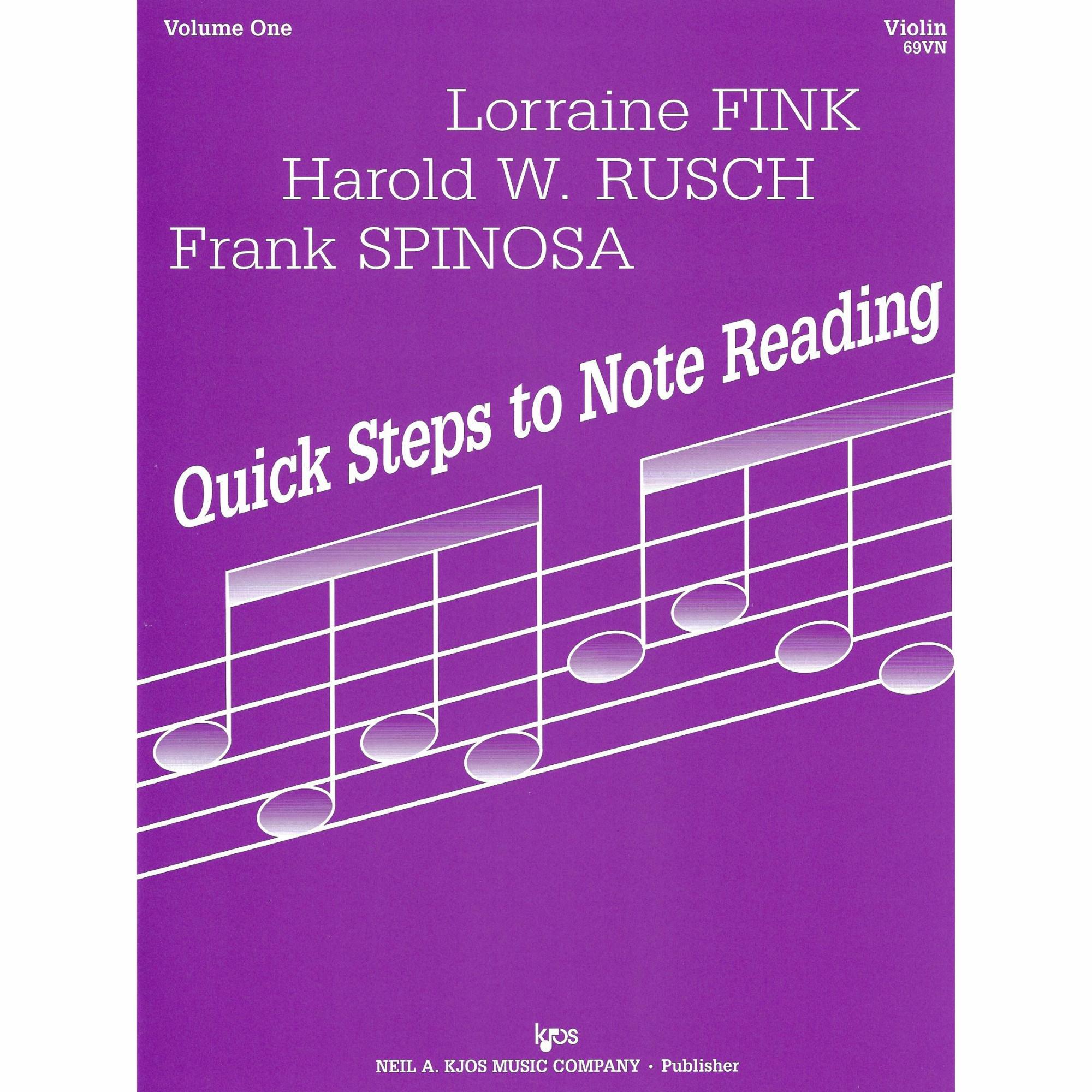 Quick Steps to Note Reading, Vols. 1-4 for Violin