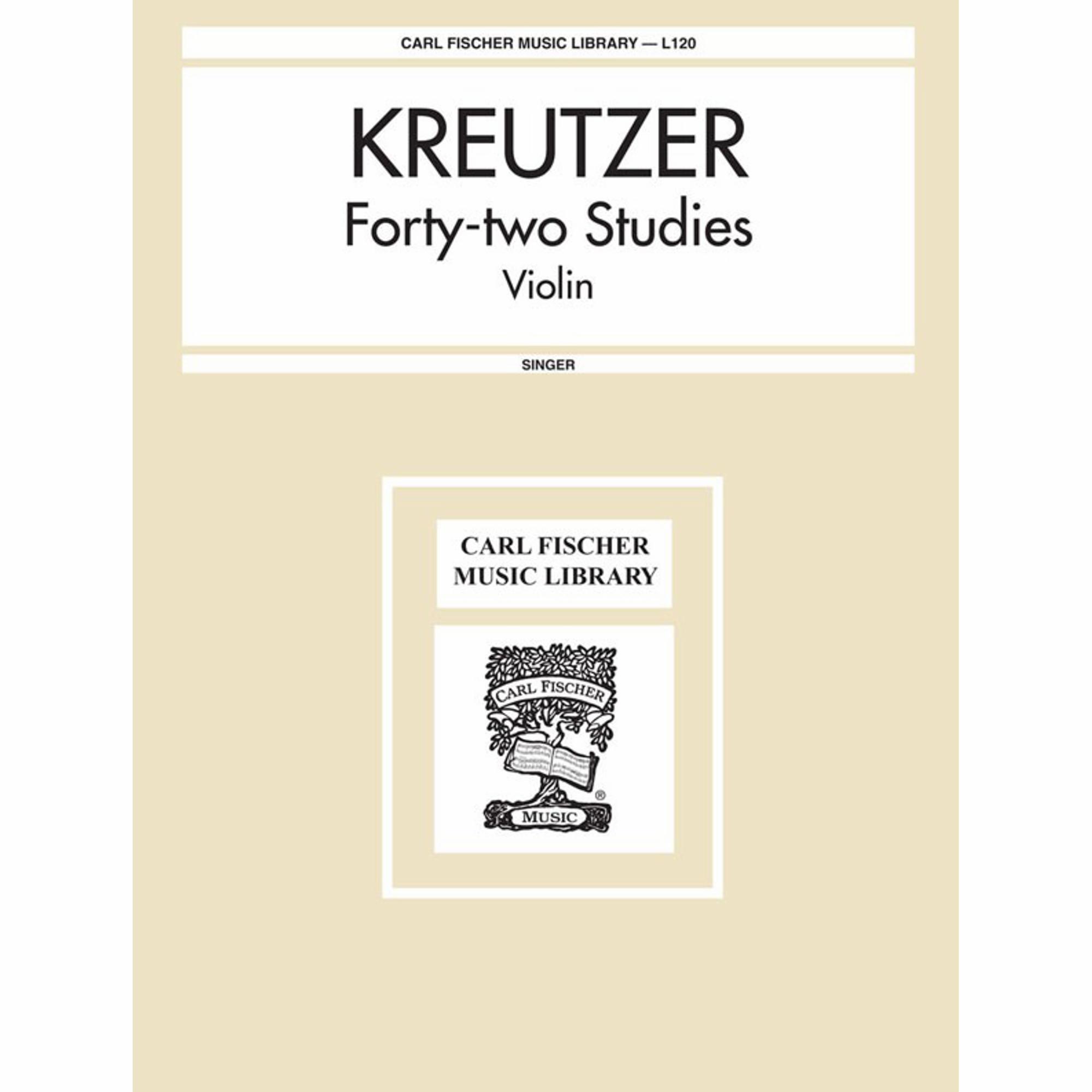 Kreutzer -- Forty-Two Studies for Violin