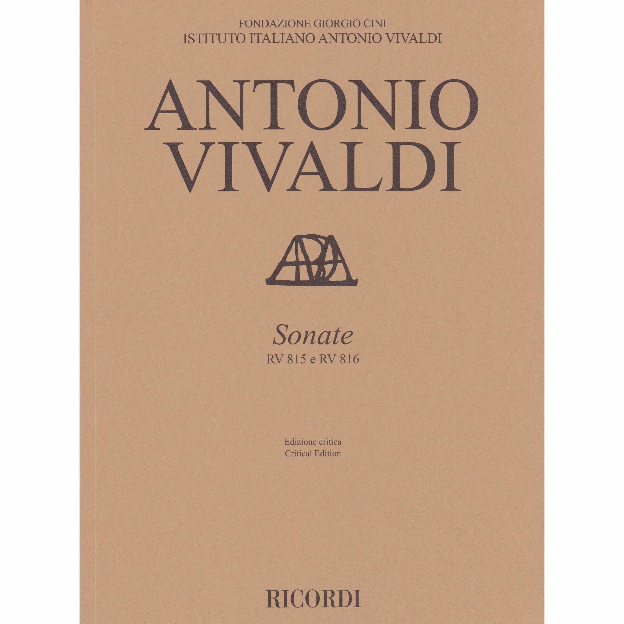Two Violin Sonatas, RV 815 and RV 816
