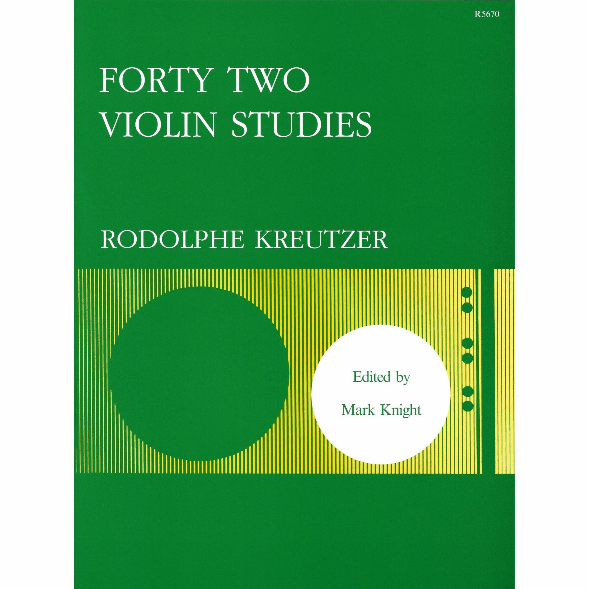 Kreutzer -- Forty Two Violin Studies