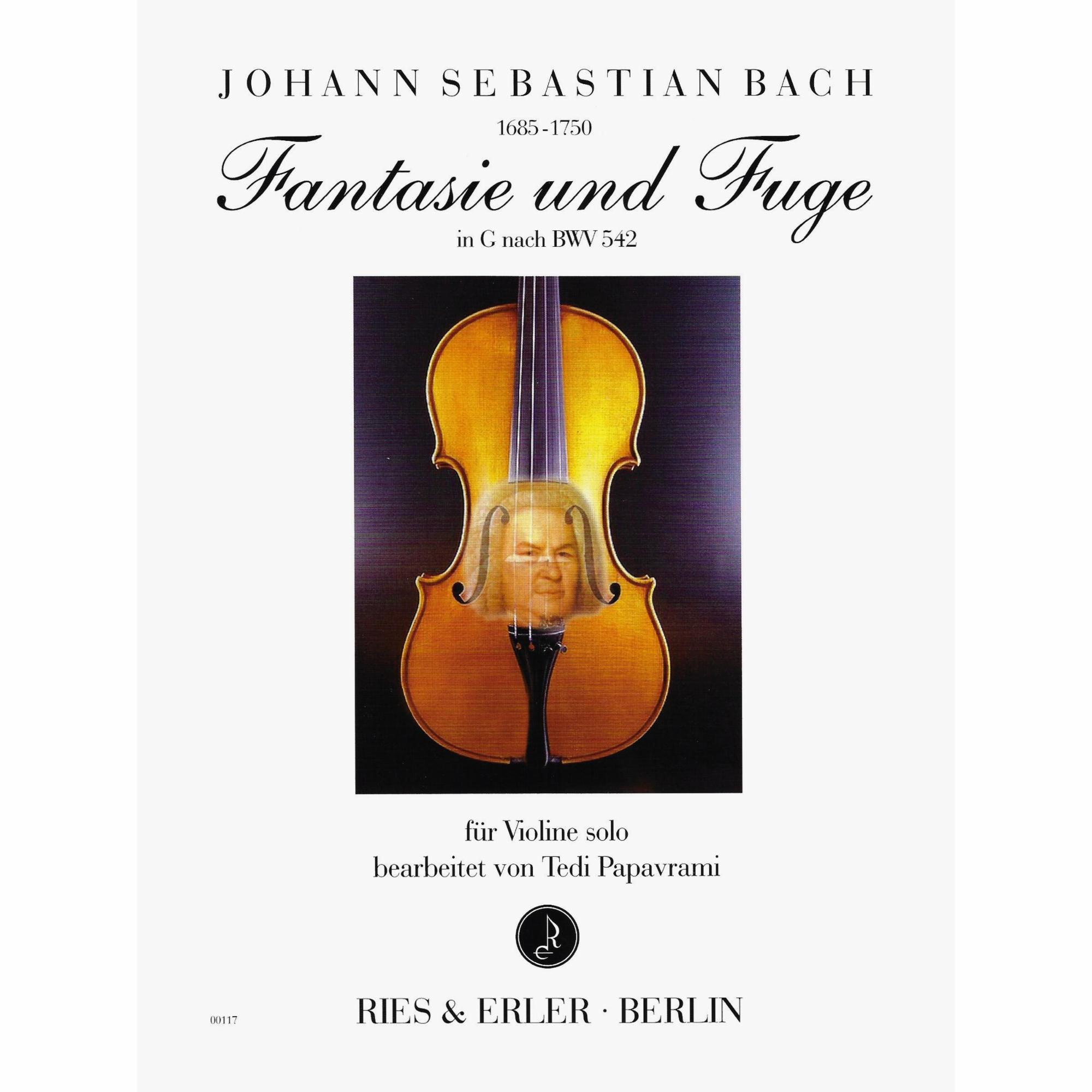 Bach -- Fantasy & Fuge in G Minor, after BWV 542 for Solo Violin