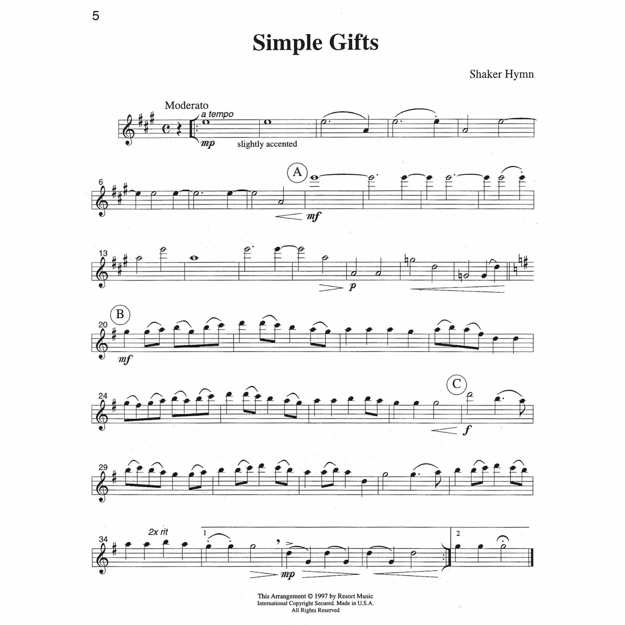 Sample: Part 1: Violin (Pg. 5)