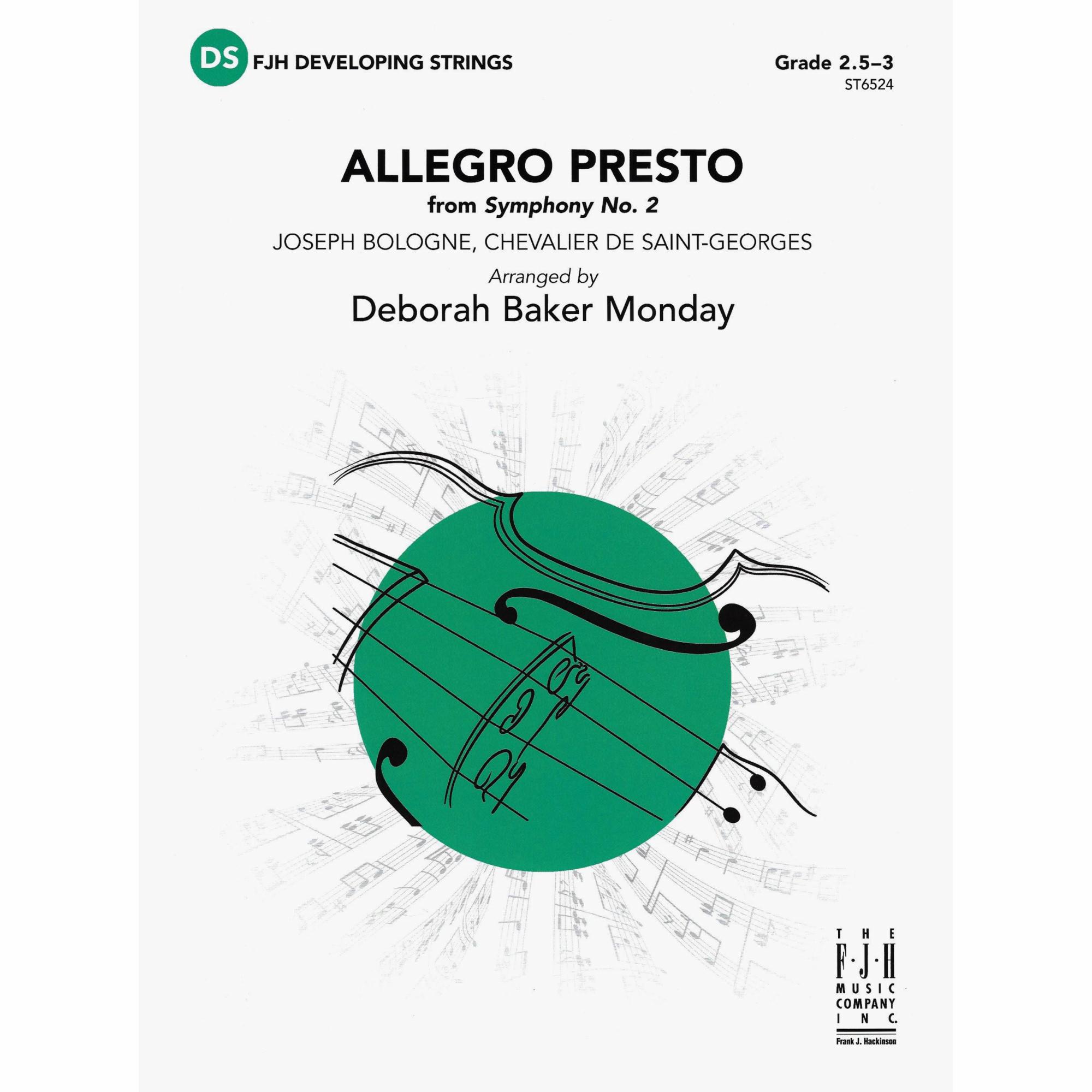 Saint-Georges -- Allegro Presto, from Symphony No. 2 for String Orchestra
