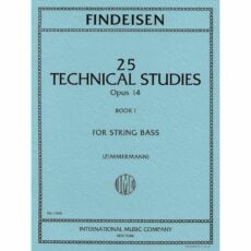 Findeisen -- 25 Technical Studies, Op. 14, Books I-IV for Bass