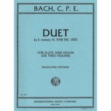 C. P. E. Bach -- Duet in E Minor, H. 598 for Two Violins