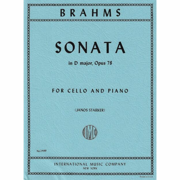Brahms - Sonata in D Major, Op. 78 for Cello and Piano - Southwest