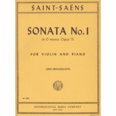 Saint-Saens -- Sonata No. 1 in D Minor, Op. 75 for Violin and Piano