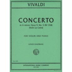 Vivaldi -- Concerto in A Minor, Op. 9, No. 5 for Violin and Piano