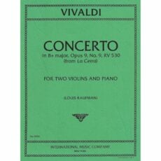 Vivaldi -- Concerto in B-flat Major, Op. 9, No. 9 for Two Violins and Piano