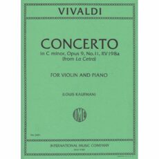 Vivaldi -- Concerto in C Minor, Op. 9, No. 11 for Violin and Piano