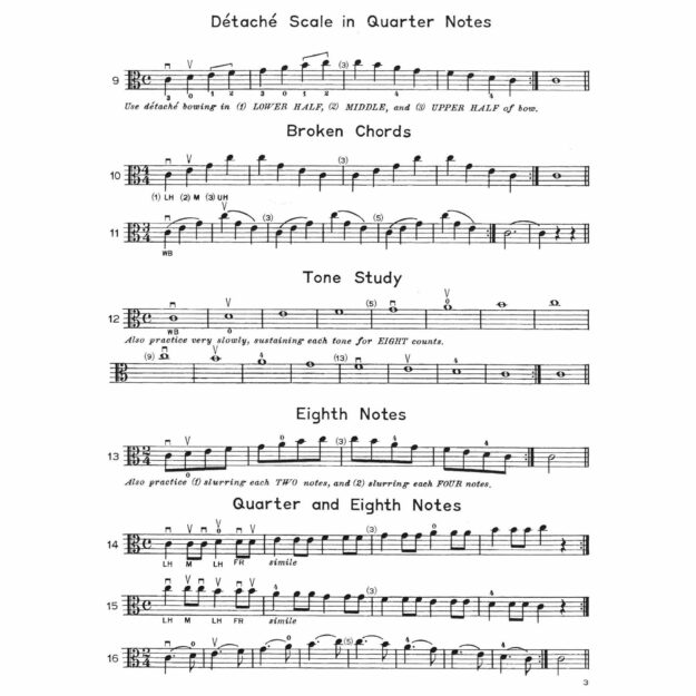 Elementary Scales and Bowings for Viola - Southwest Strings