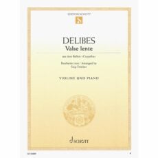 Delibes -- Valse lente, from Coppelia for Violin and Piano