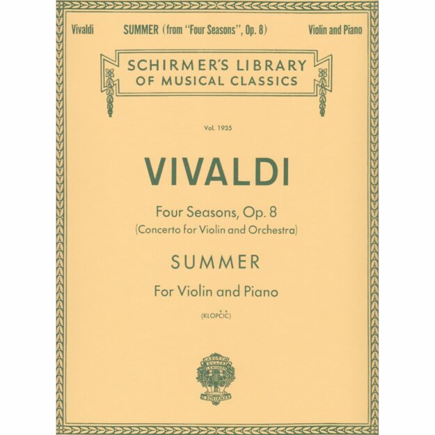 Vivaldi - Summer, from the Four Seasons for Violin and Piano ...