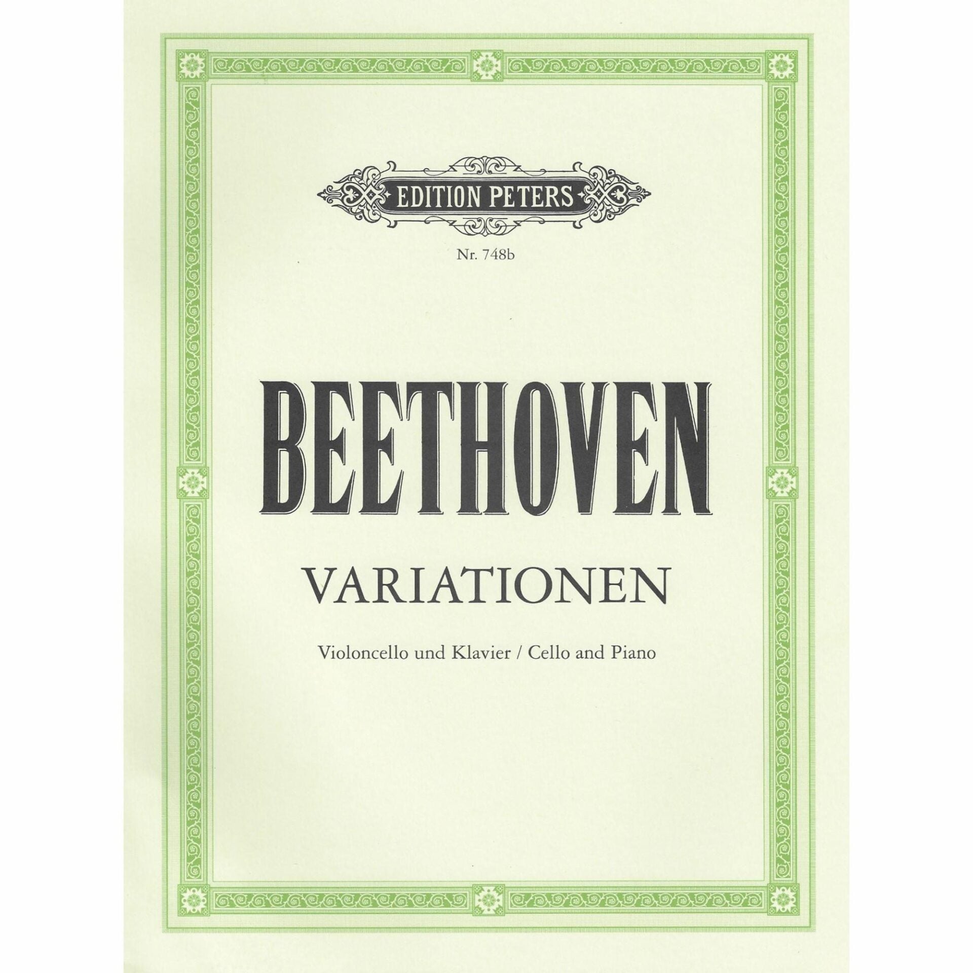 Beethoven -- Variations for Cello and Piano