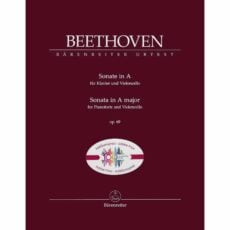 Beethoven -- Sonata in A Major, Op. 69 for Cello and Piano (Jubilee Edition)
