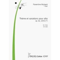 Mulsant -- Theme and Variations, Op. 62 for Solo Viola