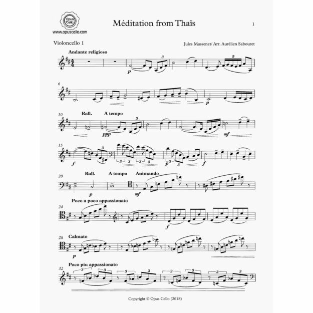 Massenet - Meditation from Thais for Four Cellos - Southwest Strings