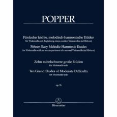 Popper -- Ten Grand Etudes of Moderate Difficulty, Op. 76 for Cello