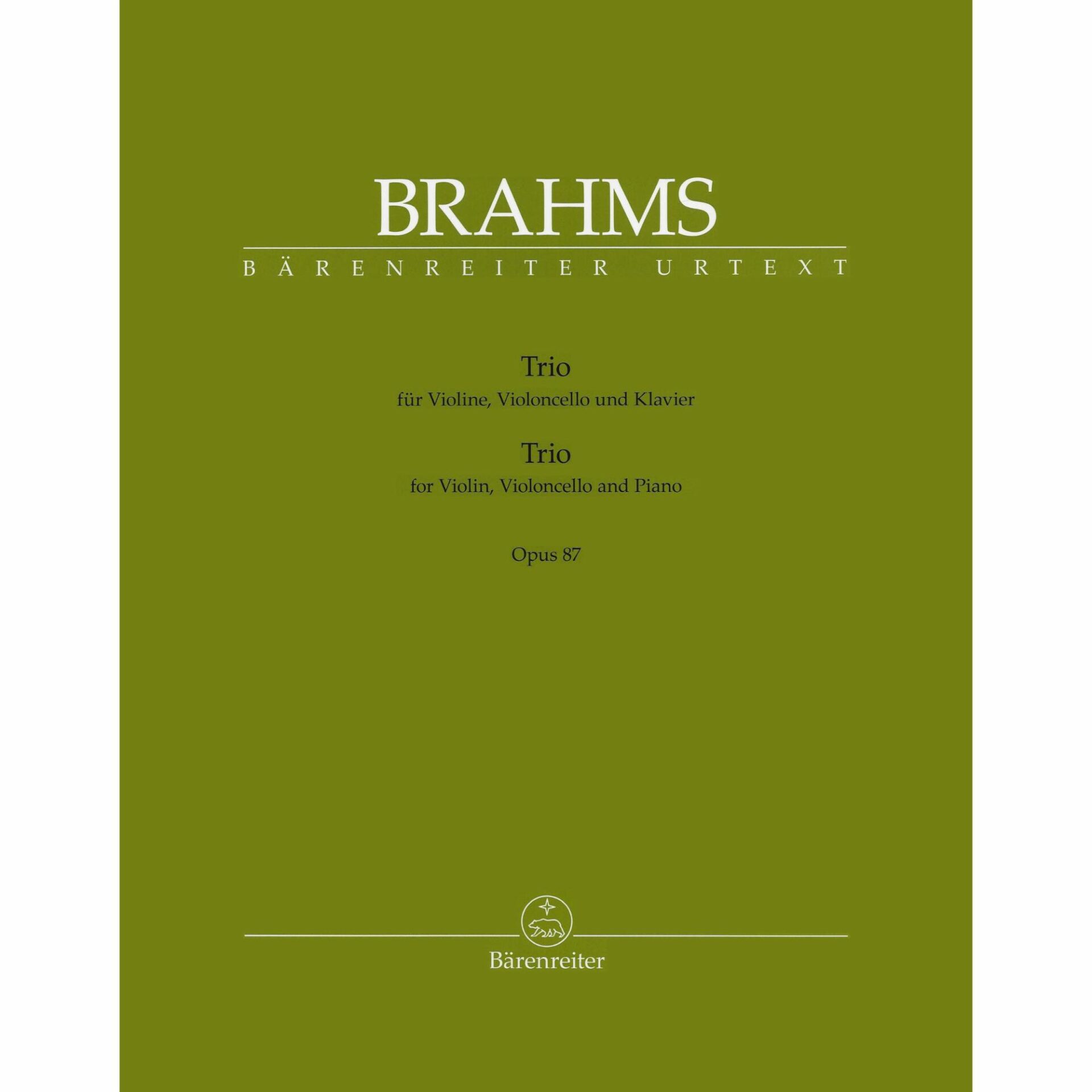 Brahms -- Piano Trio in C Major, Op. 87