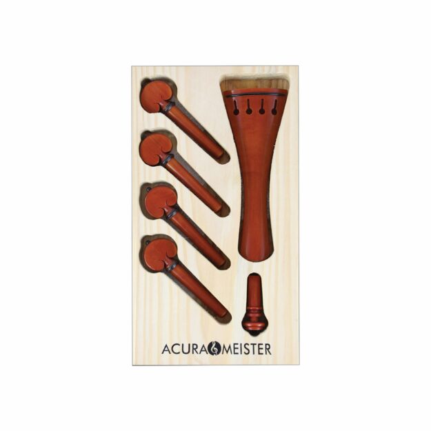 Pegs, AcuraMeister 6 Piece Boxwood Violin Fittings Sets