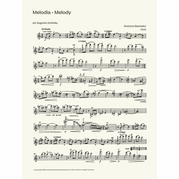 Bacewicz - The Most Beautiful Bacewicz for Violin and Piano - Southwest ...