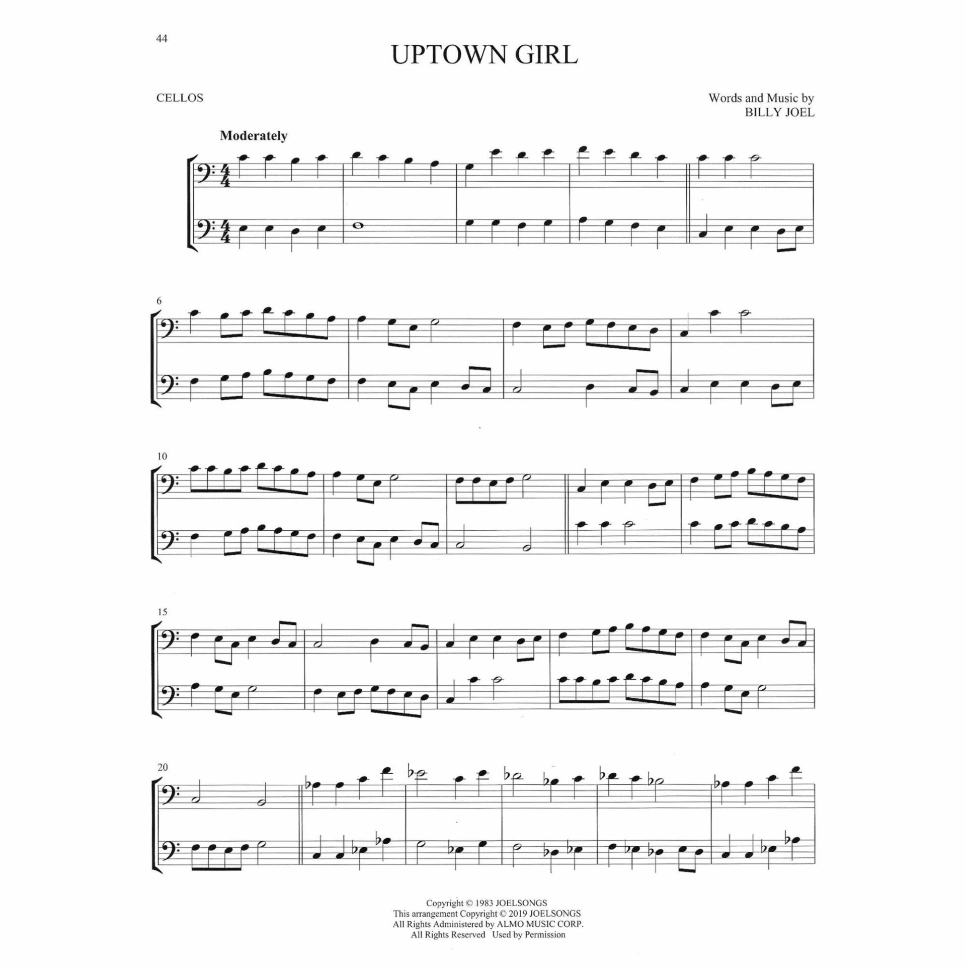 Sample: Two Cellos (Pg. 44)