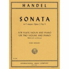 Handel -- Sonata in F Major, Op. 2, No. 5 for Two Violins and Piano