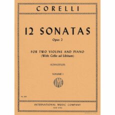 Corelli -- 12 Sonatas, Op. 2, Bks. I-III for Two Violins and Piano